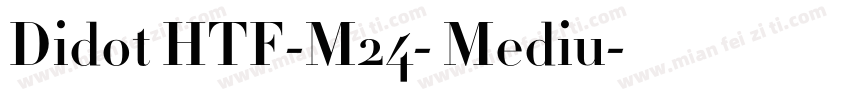 Didot HTF-M24- Mediu字体转换